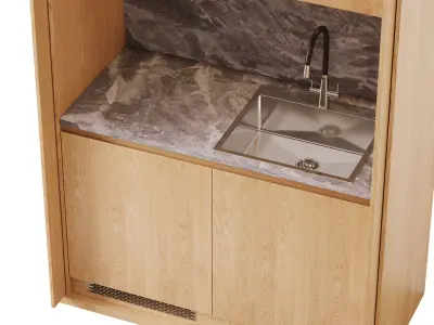 Mini kitchen 3D model