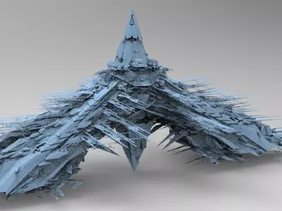 Amon Ra Sci fi Pyramid 3 3D model