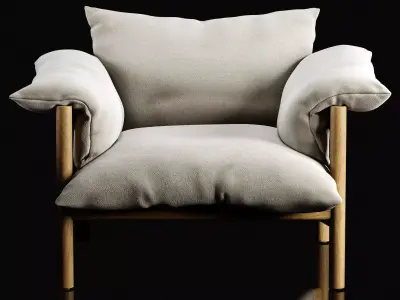 Wilfred Armchair 3D model