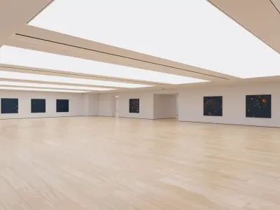 Art Museum Gallery Interior 17 Low-poly 3D model