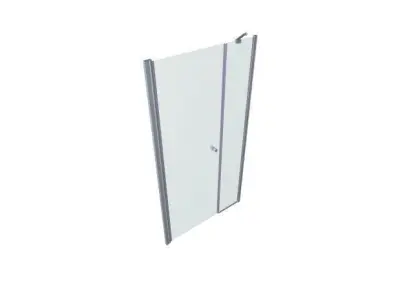 Shower cabin glass door wall New style Modern  Low-poly 3D model