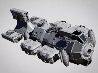 space cargo 3D model