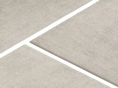 Carpet set 9138 - Hand-knotted Wool Gray Rug - 5k 3D model