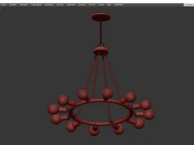 AUDREY CHANDELIER Low-poly 3D model