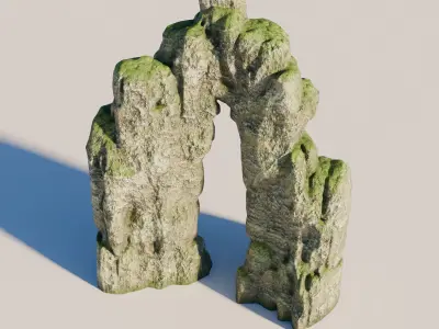 Rock 5 Low-poly 3D model