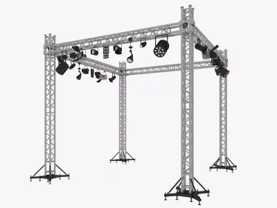 Light Truss 8 3D model