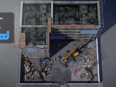 construction site 3D model from CGTrader