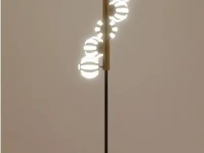 Unique flow lamp 3D model