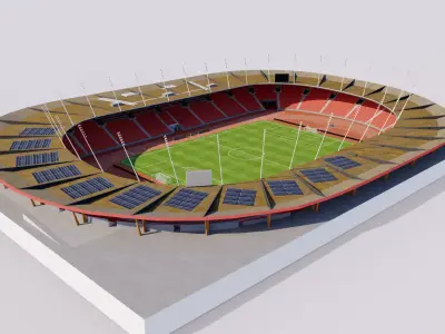 Letzigrund Stadium - Zurich Switzerland 3D model
