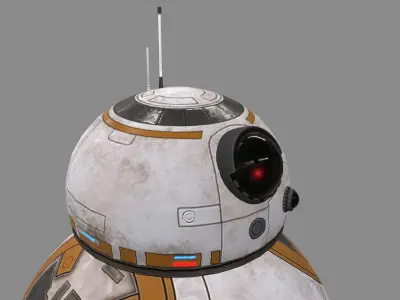 Star Wars BB-8 Robot Droid Low-poly 3D model