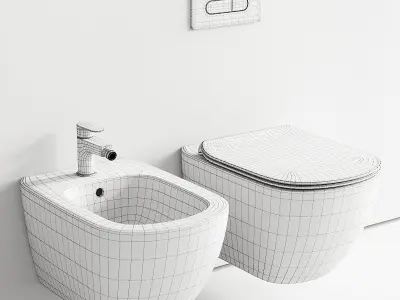 Ideal Standard Tesi Wall-Hang WC art T3546V3 art T3552V3 3D model