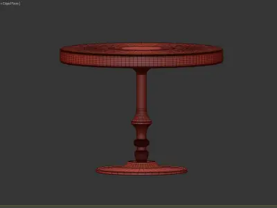 COFFEE TABLE SUE BRASS 3D model