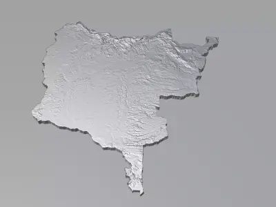 Congo Democratic Republic Country Terrain 3D model