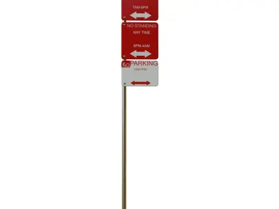 Traffic Sign 03 3D model