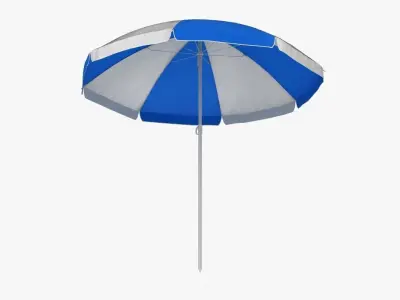 Beach Umbrella Low-poly 3D model