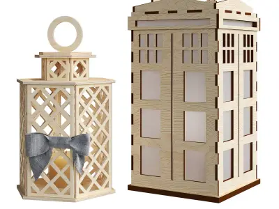 Lanterns police box 3D model