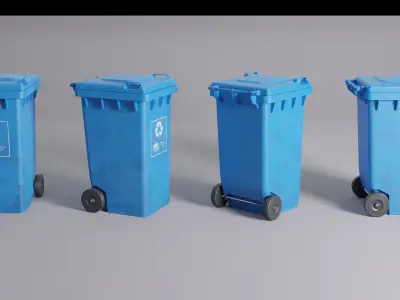 the dumbster Low-poly 3D model