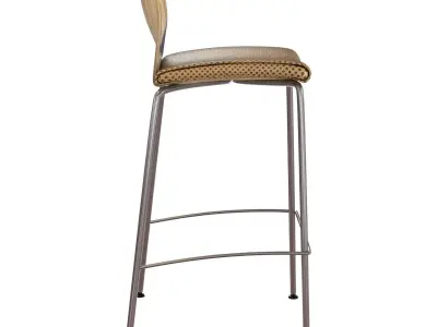 allermuir fleur bar chair 3D model