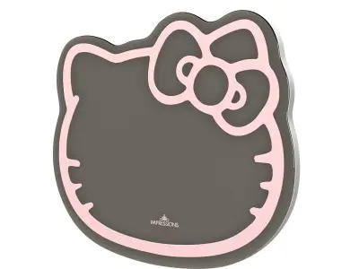 Hello Kitty LED wall mirror 3D model