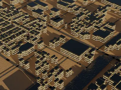Iwata Japan Citymap Building 3D model