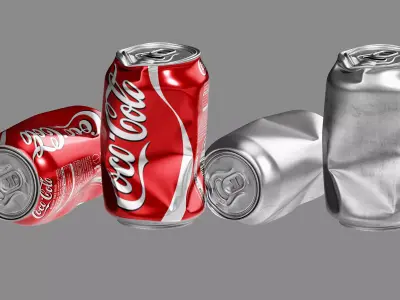 Crushed Soda Can 01 3D model