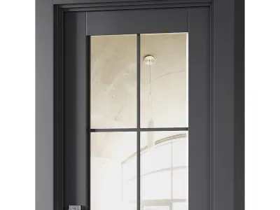 Modern Interior Door 4 3D model