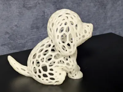 Puppy Voronoi 3D print model
