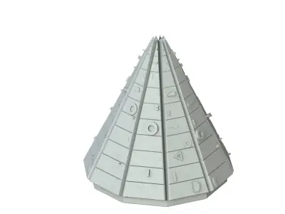 Sci Fi Object No 2752 Low Poly Low-poly 3D model