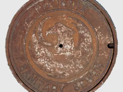 Sanitary Manhole Cover 3D model