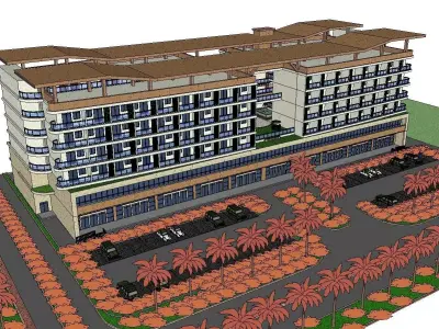 vacation spot-Resort-Fashion Leisure Hotel-0187 3D model