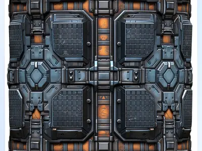 Sci-FI Seamless Texture Texture 21
