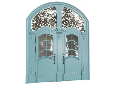 Entrance classic door 64  3D model