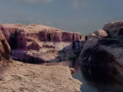  Canyons Junction Landscape 3D model