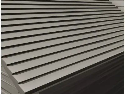 Western bank building with stairs and balcony 4 - Cowboy USA Ame 3D print model