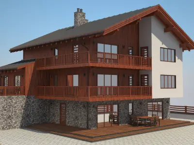 Chalet House 1 3D model