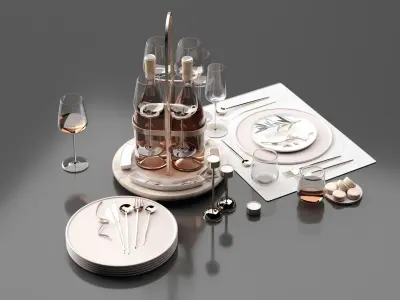 Drink Set 3D model