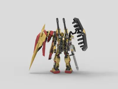Hyaku Syiki Hybrid Weapon 3D model