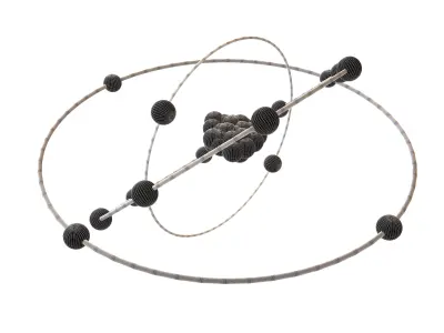 Silicon Chemical Element v2 002 Low-poly 3D model