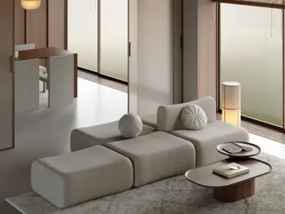 apartment interior scenes    3D model 7