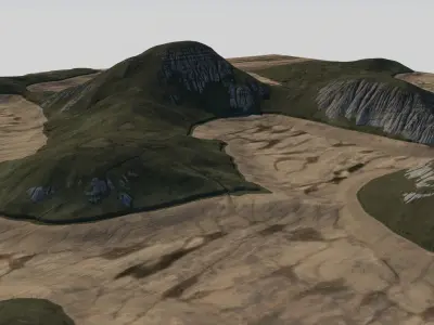 Landscape Tropical Islands Low-poly 3D model