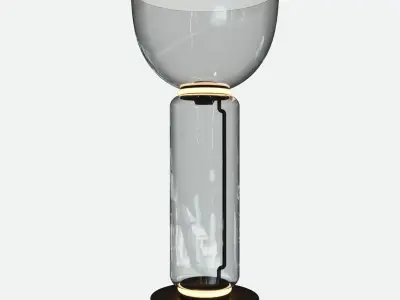 Noctambule glass table lamp with base 3D model