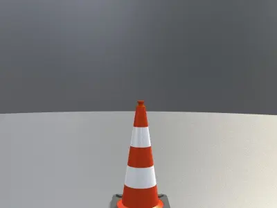 Traffic Cones All Sizes 3D Model Pack