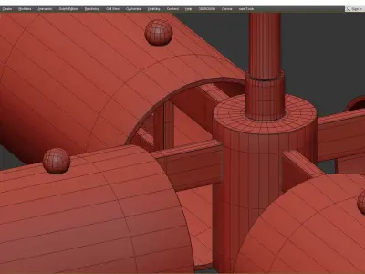 Mitzi Ariel Chandelier Low-poly 3D model