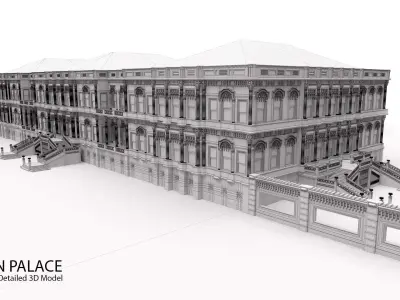 Ciragan Palace TURKIYE istanbul  Saray 3D model