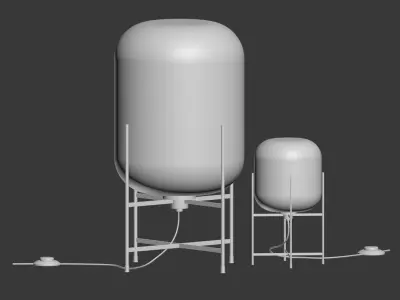 Oda Pulpo Lamp Set 3D model