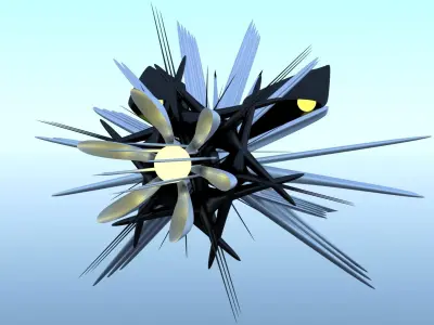 Spaceship Sci-Fi Stinger 3D 3D model