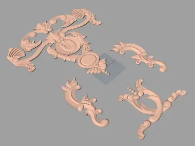 CNC 3D relief design STL format file used for artcam aspire E739 3D model