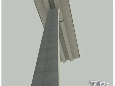HIGHWAY VIADUCT SECTION 3D model