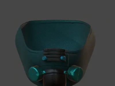 Gas mask helmet 3d model scifi Low-poly  Low-poly 3D model 319