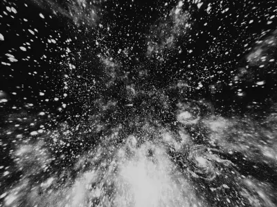 HDRI Panoramic Sky - 360 starfield -01 cosmic gray Low-poly 3D model